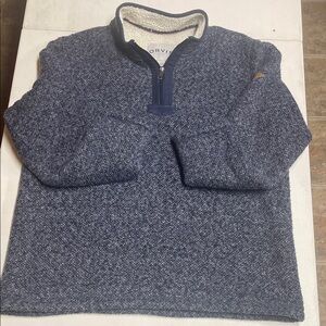 Orvis Men's Navy Zip-Up Sweater